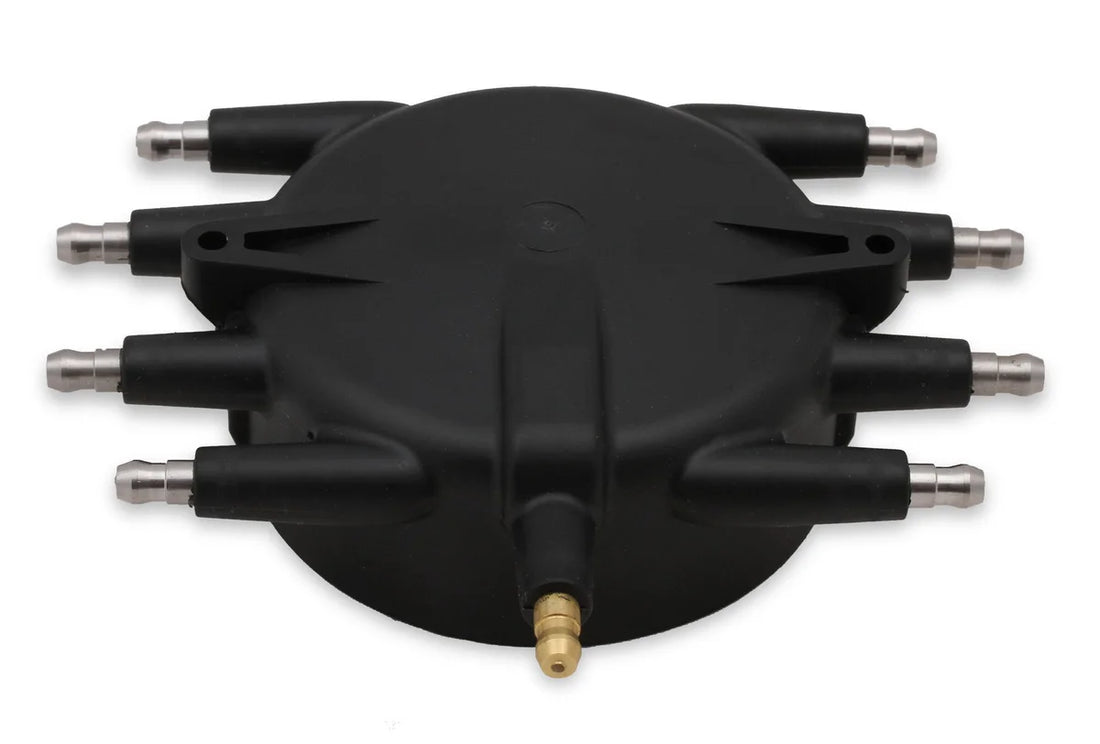 MSD Crab Style Distributor Cap Black - Back View