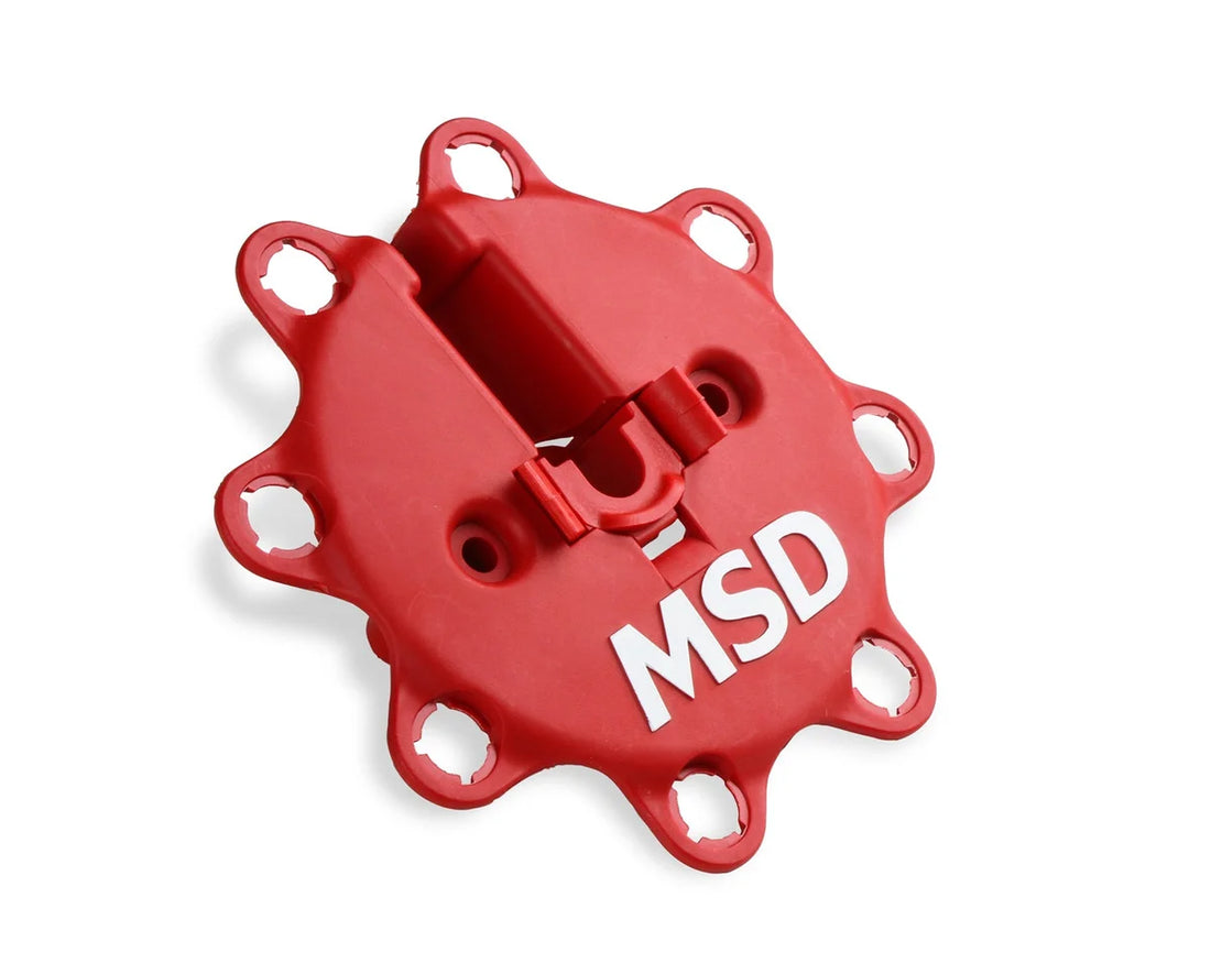 MSD Distributor, Billet Ford 351W, for Edelbrock Victor Jr, w/Steel Gear 858051 - Back View