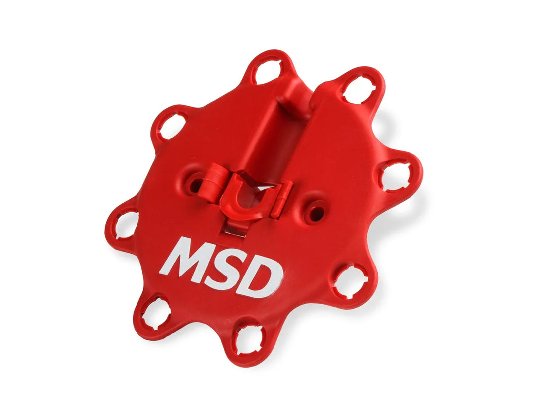 MSD Distributor, Billet Ford 351W, for Edelbrock Victor Jr, w/Steel Gear 858051 - Installation View