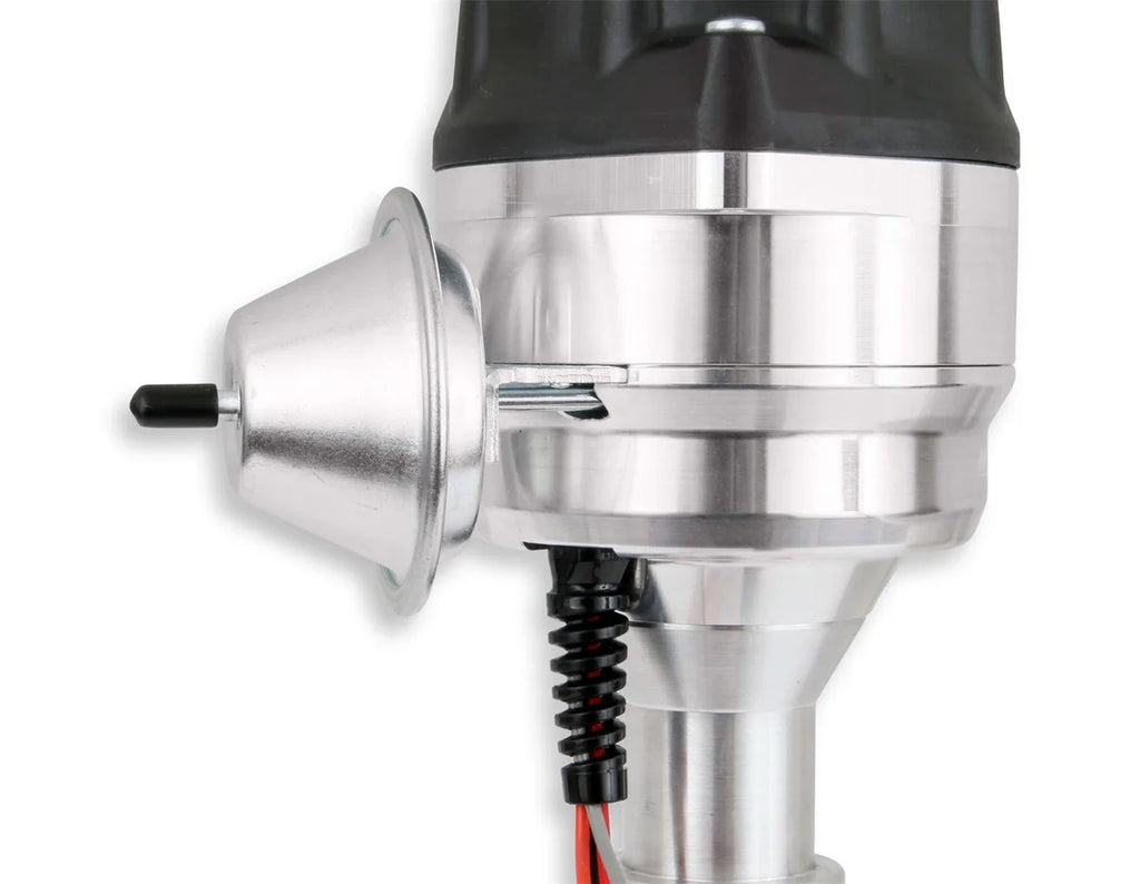 MSD Distributor, Ford 289/302, Ready-to-Run, Black Cap, Steel Gear 835251 - Back View