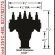 Load image into Gallery viewer, MSD Distributor designed for race applications using MSD Crank Trigger systems. 8377 - Installation View