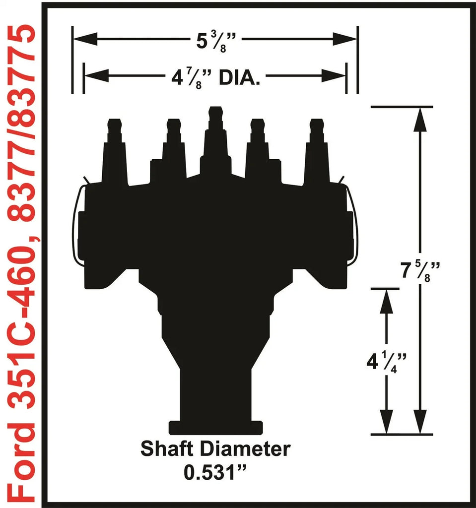 MSD Distributor designed for race applications using MSD Crank Trigger systems. 8377 - Installation View