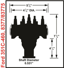 Load image into Gallery viewer, MSD Distributor designed for race applications using MSD Crank Trigger systems. 8377 - Installation View