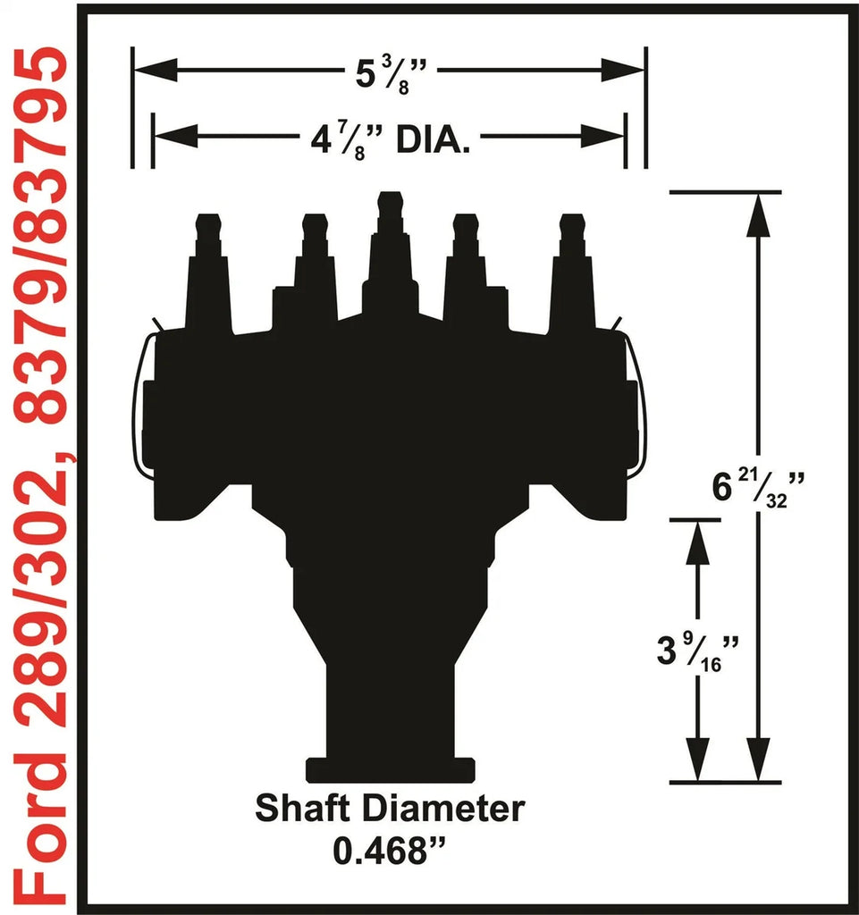 MSD Distributor designed for race applications using MSD Crank Trigger systems. 8379 - Installation View