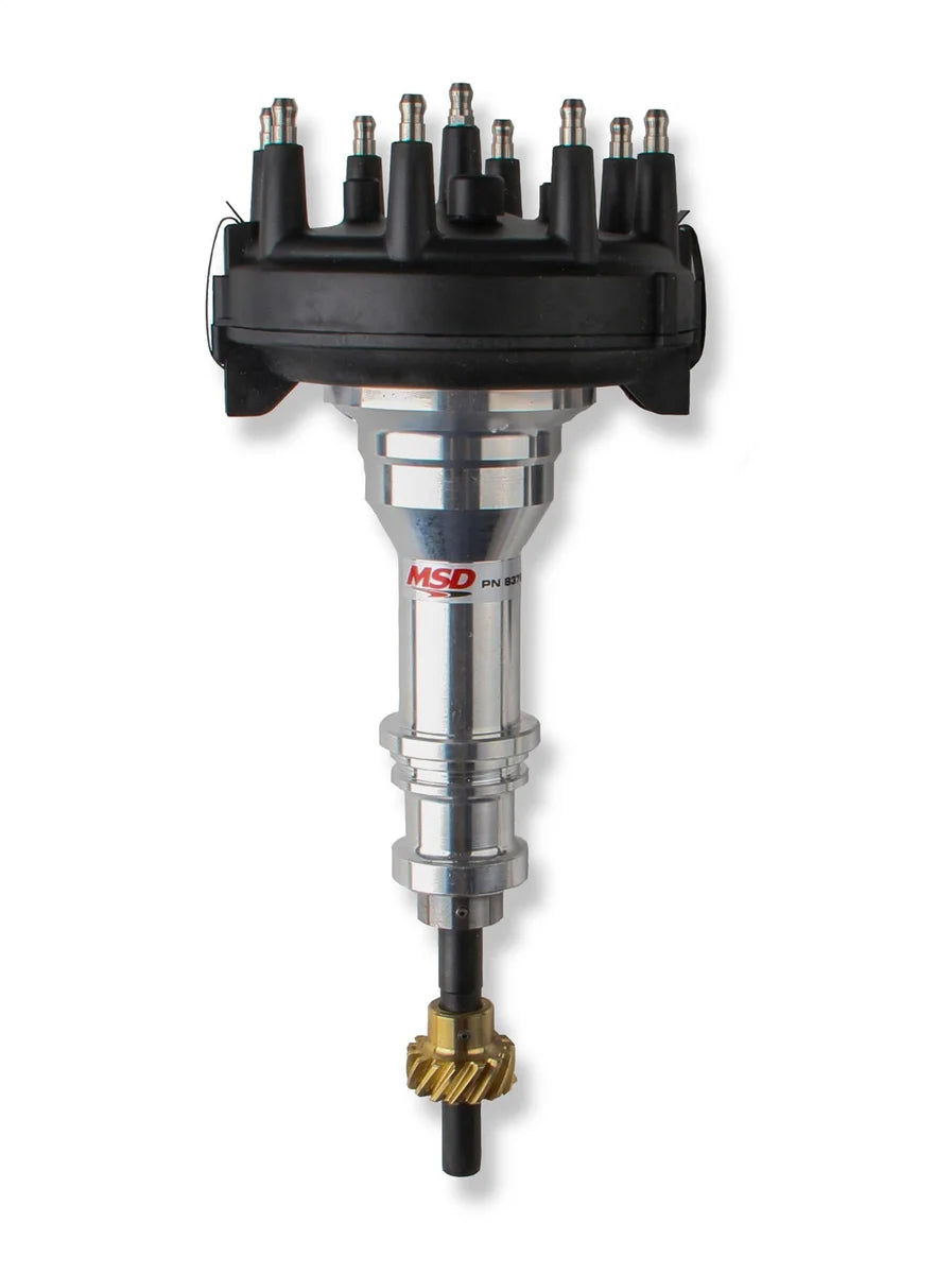 MSD Distributor designed for race applications using MSD Crank Trigger systems. 83795 - Back View