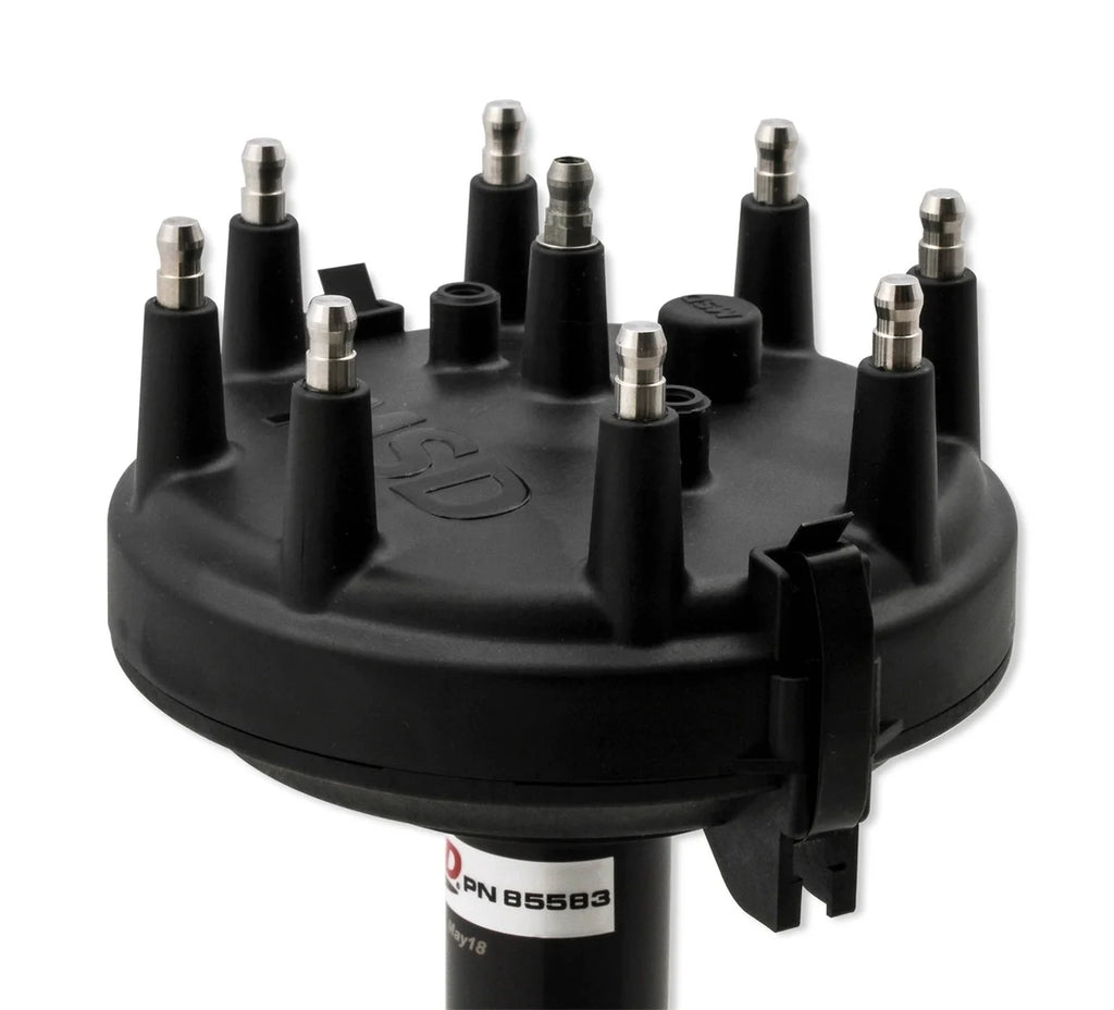 MSD Distributor designed for race applications using MSD Crank Trigger systems. 85583 - Installation View
