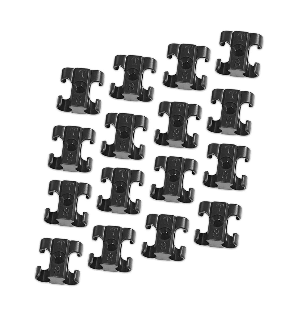 MSD Dual Plug Wire Separators, Set of 16, for 8-8.5mm Wires - Side View