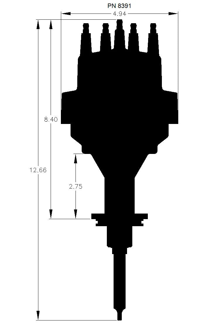 MSD Early Hemi Chrysler 331 Ready-to-Run Distributor - Additional View 6