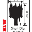 Load image into Gallery viewer, MSD Fits 351W with iron gear. Must be used with an MSD 6, 7 or 8-series ignition. 8584 - Side View