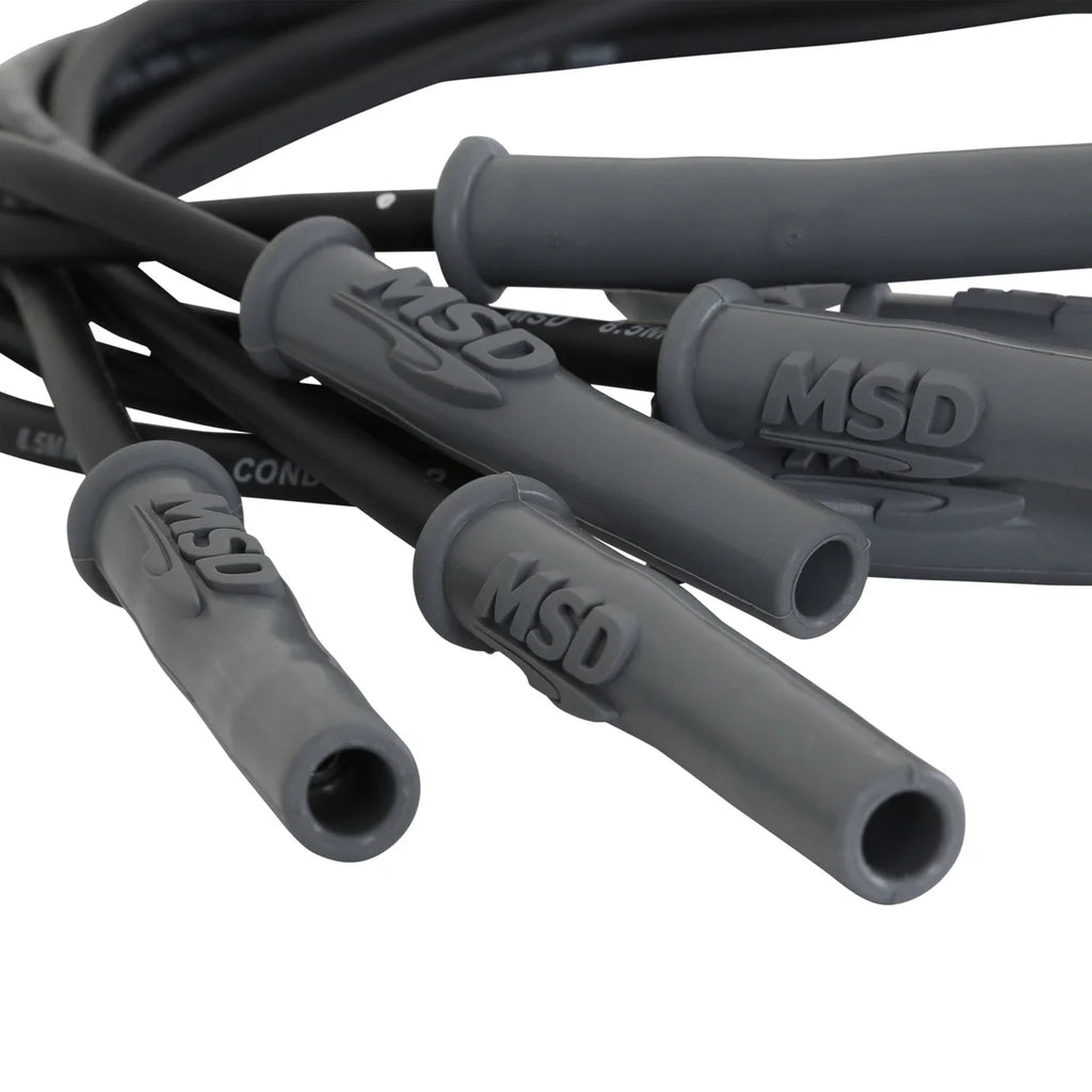 MSD For use on Chevy Big Block, '88-On, Black jacket - Side View