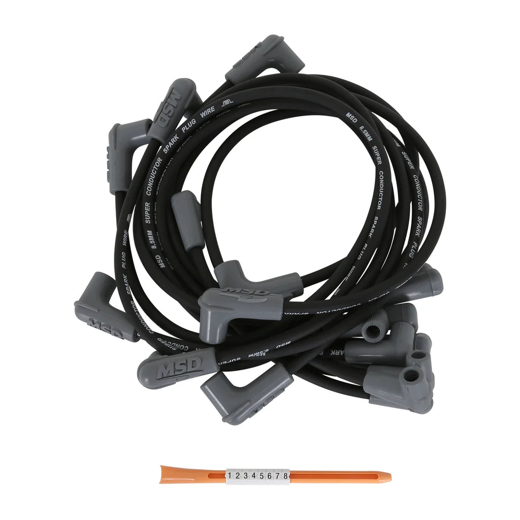 MSD For use on Small Block Chevy Truck, '85-On,  Black jacket. - Kit Contents