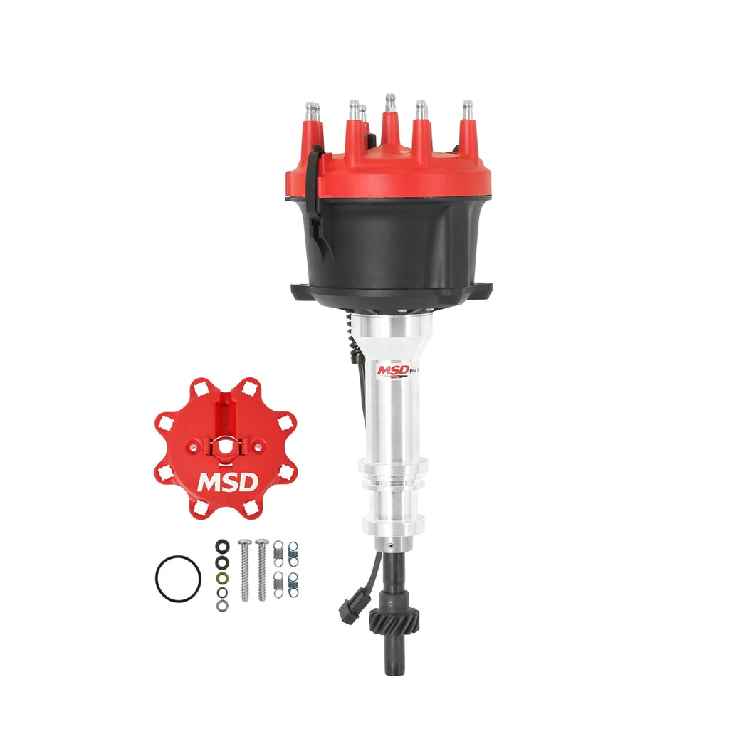 MSD For use with Edelbrock Victor Jr. Intake manifold, includes iron gear 85805 - Kit Contents