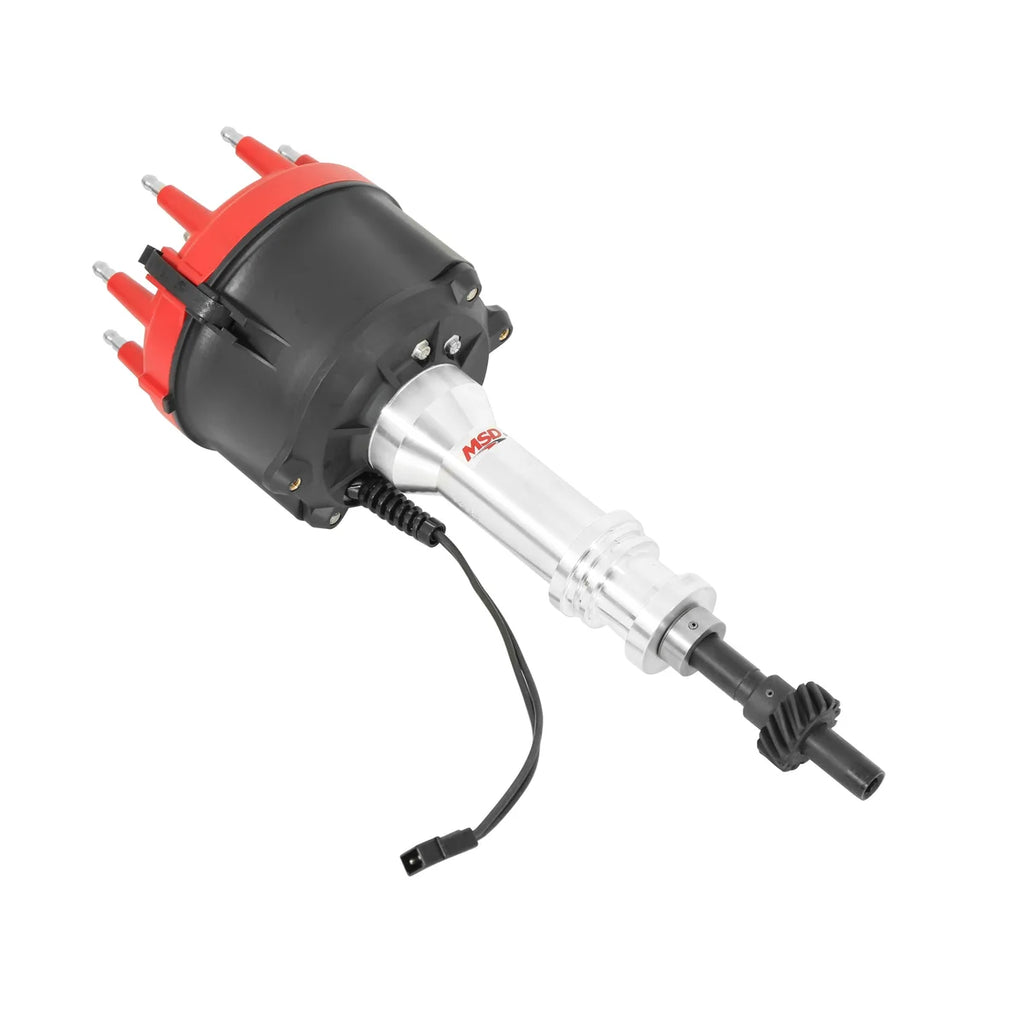 MSD For use with Edelbrock Victor Jr. Intake manifold, includes iron gear 85805 - Side View