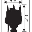 Load image into Gallery viewer, MSD Ford 2.3L Billet Distributor 8473 - Side View
