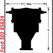 Load image into Gallery viewer, MSD Ford 289 - 302 Crab Cap Distributor 85824 - Side View