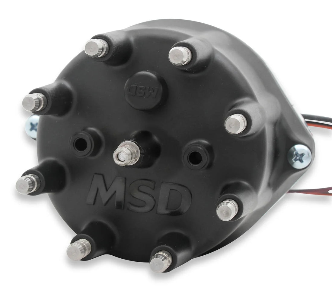 MSD Ford 289-302 Small Diameter Black Cap Pro-Billet Distributor 85795 - Back View