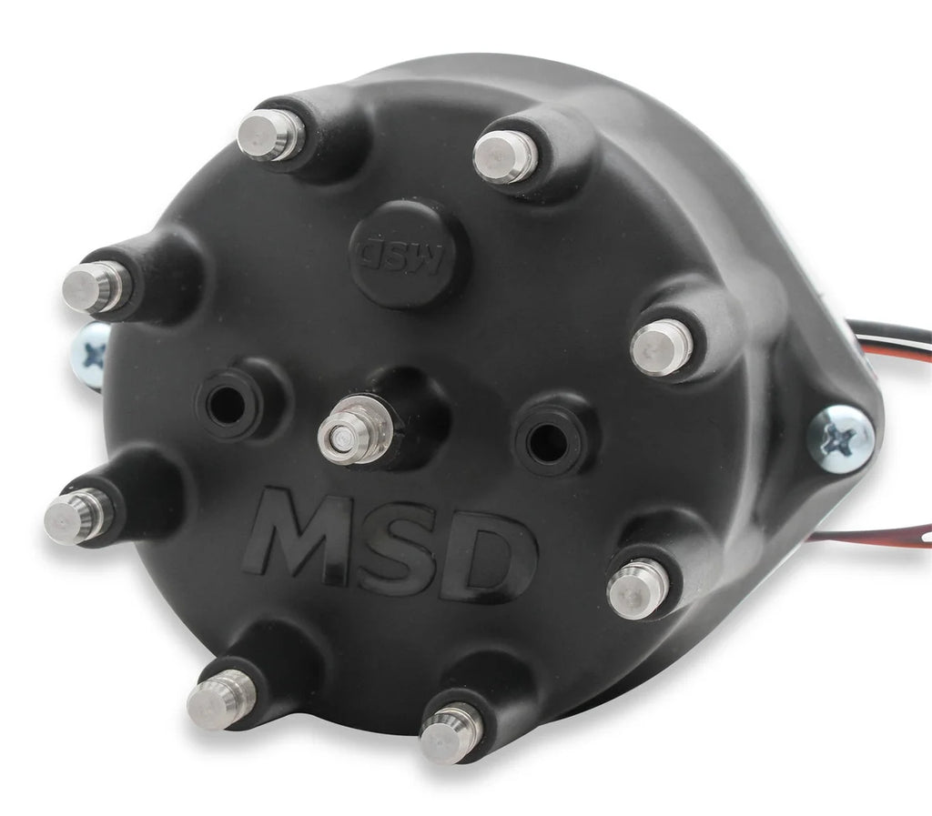 MSD Ford 289-302 Small Diameter Black Cap Pro-Billet Distributor 85795 - Back View