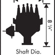 Load image into Gallery viewer, MSD Ford 289/302 Ready-To-Run Distributor, Steel Gear 83521 - Side View