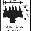 Load image into Gallery viewer, MSD Ford 351C-460 Crank Trigger Distributor 8569 - Side View