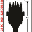 Load image into Gallery viewer, MSD Ford 351C-460 Ready-to-Run Marine Distributor 83506 - Side View