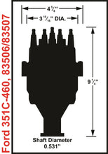Load image into Gallery viewer, MSD Ford 351C-460 Ready-to-Run Marine Distributor 83506 - Side View