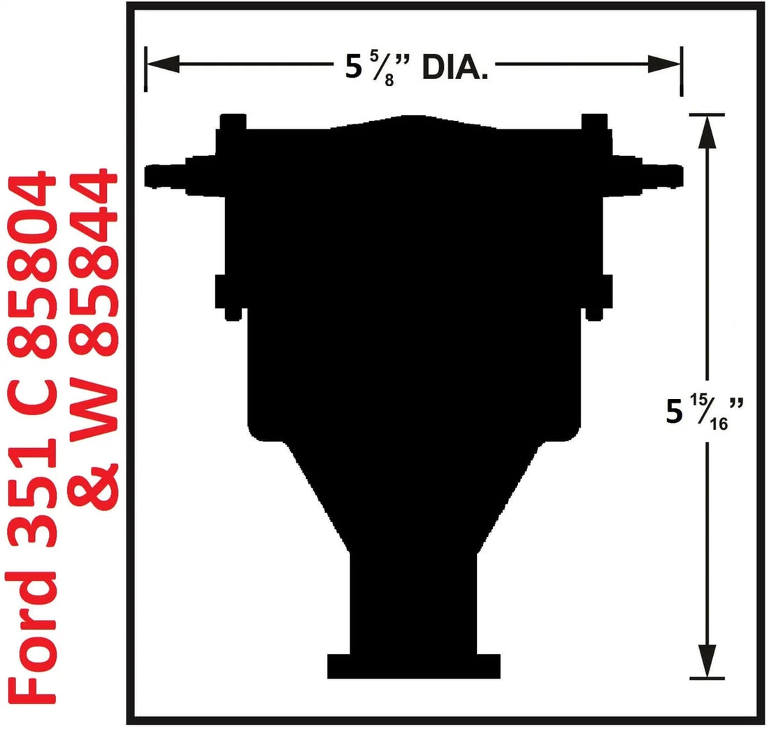 MSD Ford 351W Crab Cap Distributor 85844 - Side View