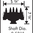 Load image into Gallery viewer, MSD Ford 351W Crank Trigger Distributor 8378 - Side View
