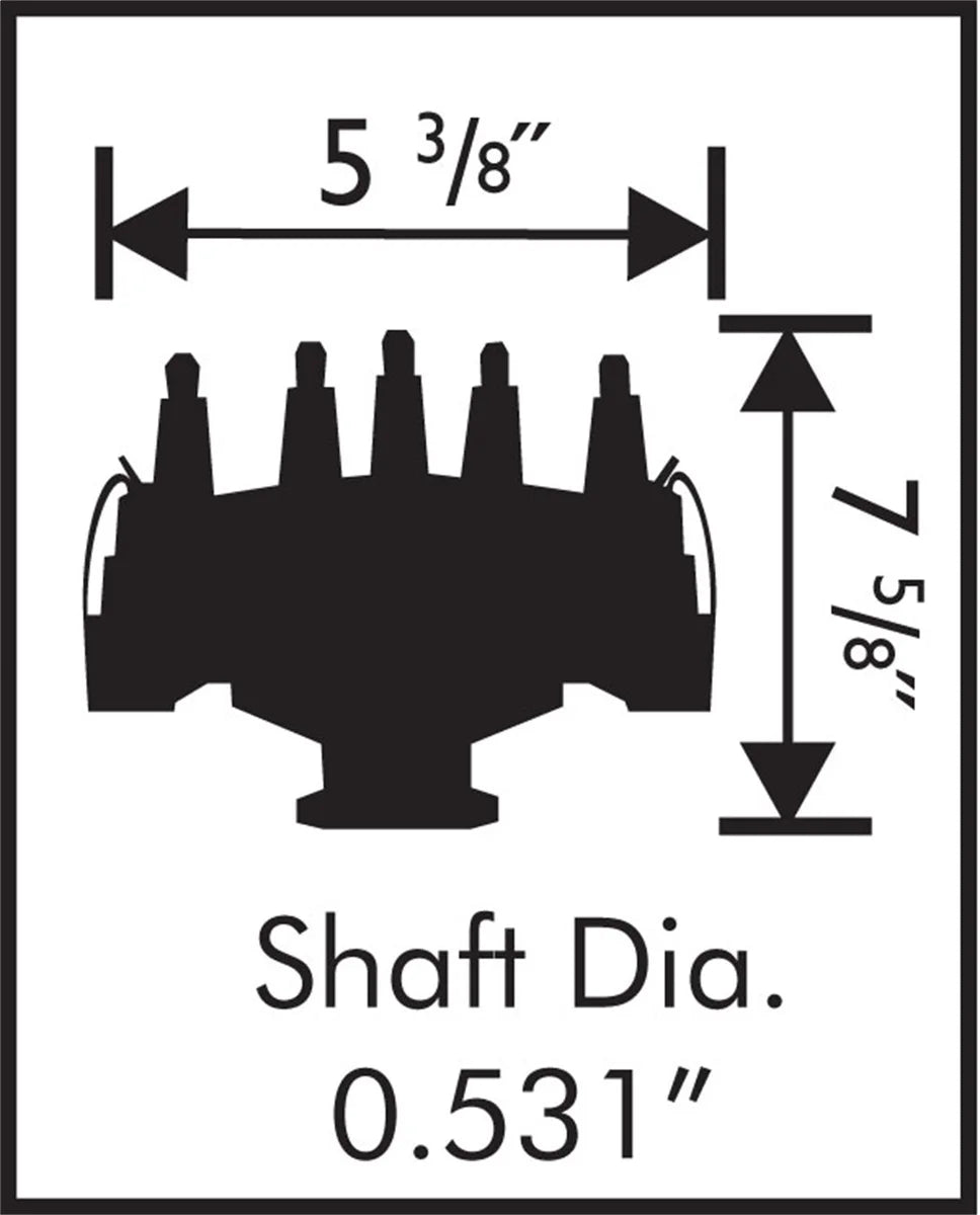 MSD Ford 351W Crank Trigger Distributor 8378 - Side View