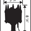 Load image into Gallery viewer, MSD Ford 351W Dual Pickup Distributor 8384 - Side View