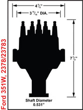 Load image into Gallery viewer, MSD Ford 351W Dual Sync Distributor 2378 - Additional View 5