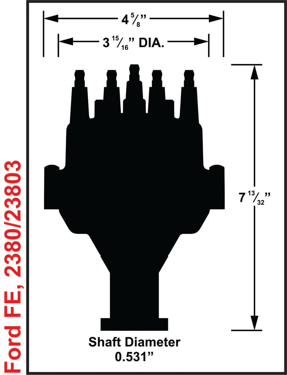 MSD Ford FE Dual Sync Distributor 2380 - Additional View 5