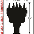 Load image into Gallery viewer, MSD Ford V8 351C-460 Billet Distributor 8580 - Side View