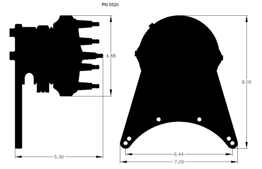 MSD GM Big Block Front Drive Distributor 8520 - Additional View 8