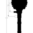 Load image into Gallery viewer, MSD Hall-Effect sync pickup. Must be used with an MSD 6, 7 or 8-series ignition. 23451 - Side View