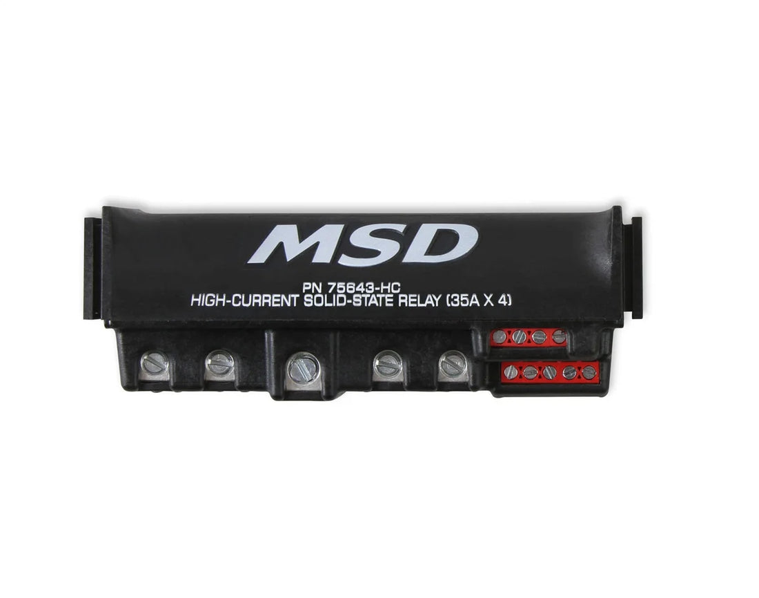 MSD High-Current Solid-State Relay 35 Amp per channel up to 140 Amp continuous 75643-HC - Back View