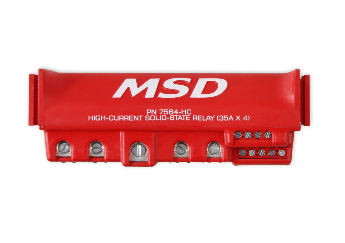 MSD High-Current Solid-State Relay 35 Amp per channel up to 140 Amp continuous - Side View
