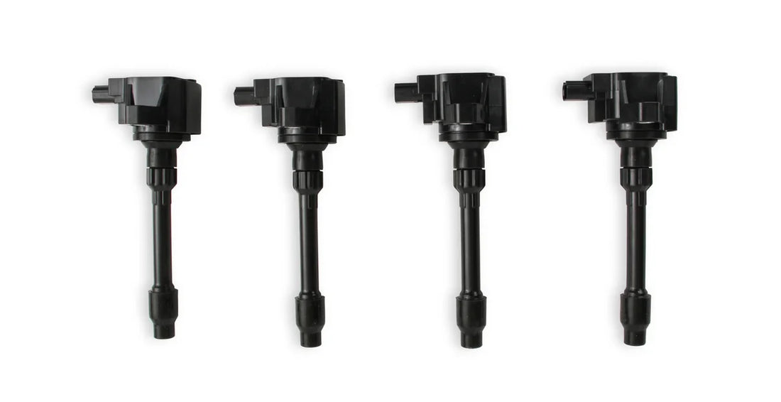 MSD Ignition Coil - Blaster Series-Black-4-Pack fits 2015-2020 Honda Civic / Fit 1.5L / 2.0L / 2.0L Turbo 4-Cyl - Back View