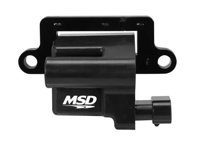 MSD MSD Ignition Coil - Blaster Series - L-Series Truck Engine - Black - 8-Pack - Side View