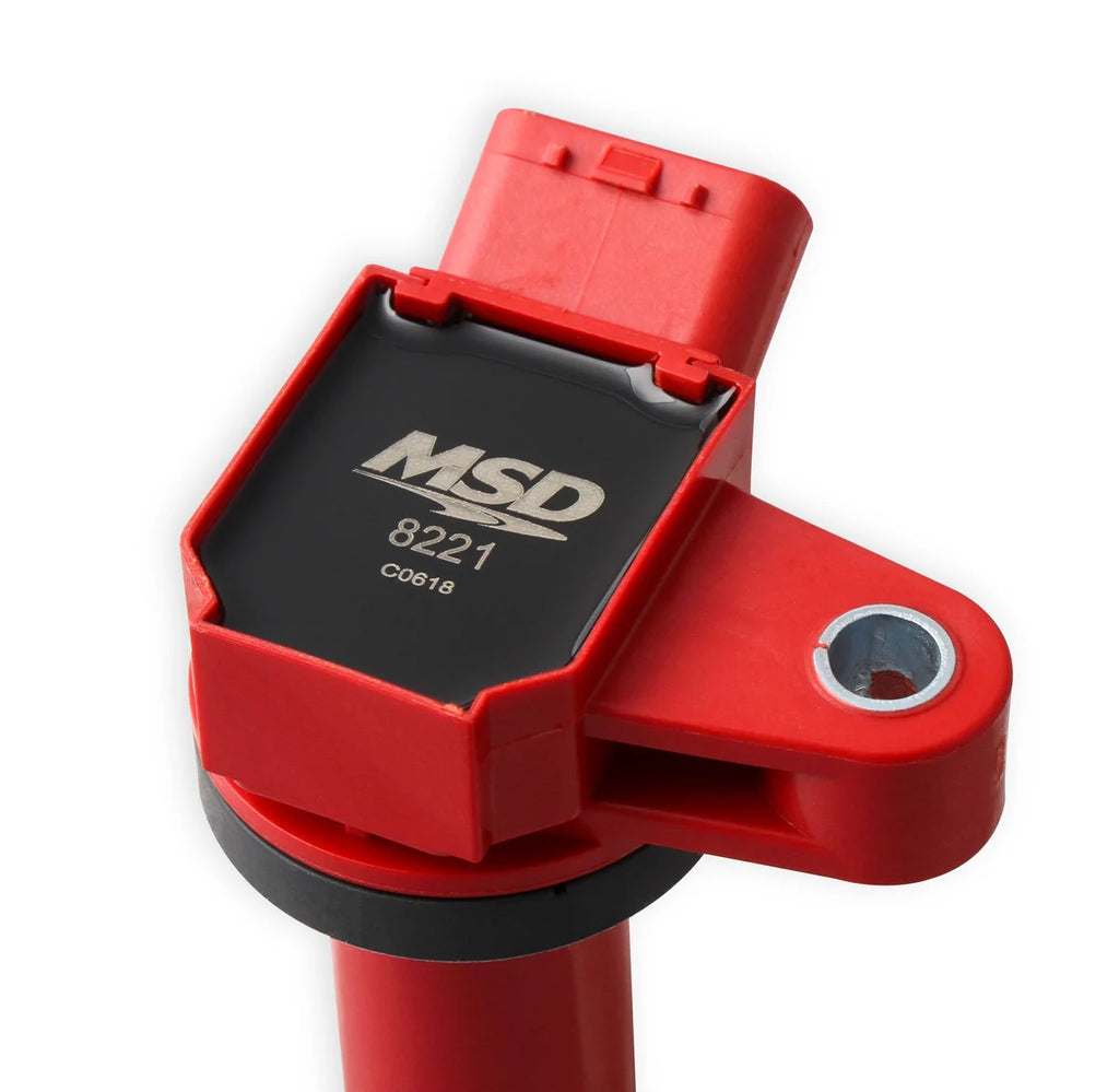 MSD Ignition Coil - Blaster Series - Red - 8-Pack fits 1998-2010 Lexus / Toyota / Toyota/Lexus V8 4.3L / 4.7L - Back View