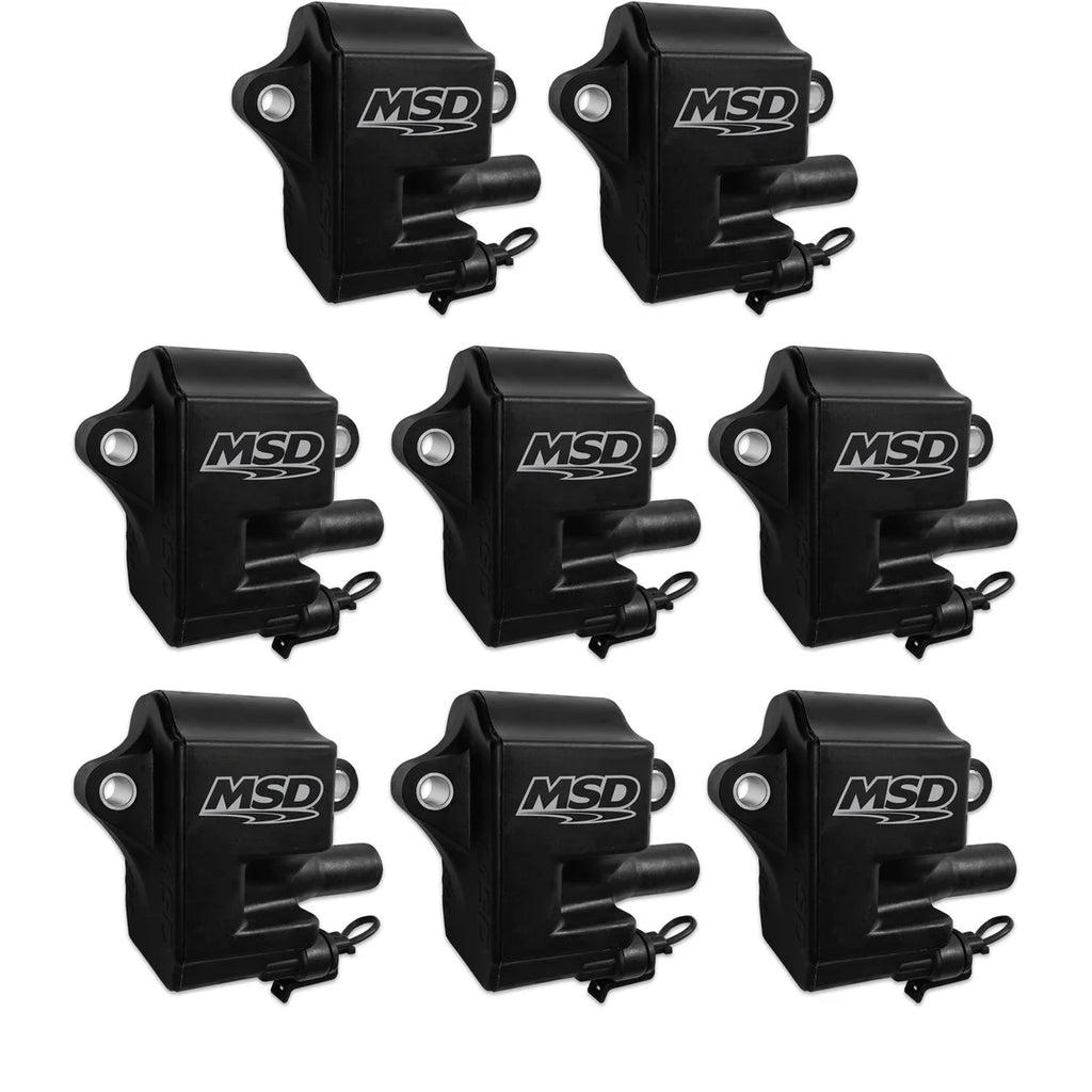MSD Ignition Coil Pro Power Series Black 8-Pack fits 2004 2005 Cadillac CTS V / 1998-2002 Chevrolet Camaro Z28 / 1997-2003...