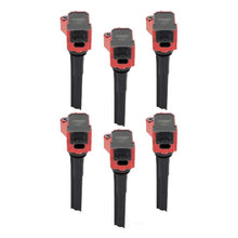 Load image into Gallery viewer, MSD Ignition Coil - Red - 6-Pack 826016 fits Ford EcoBoost 2.7L / 3.0L V6 - Main Product View