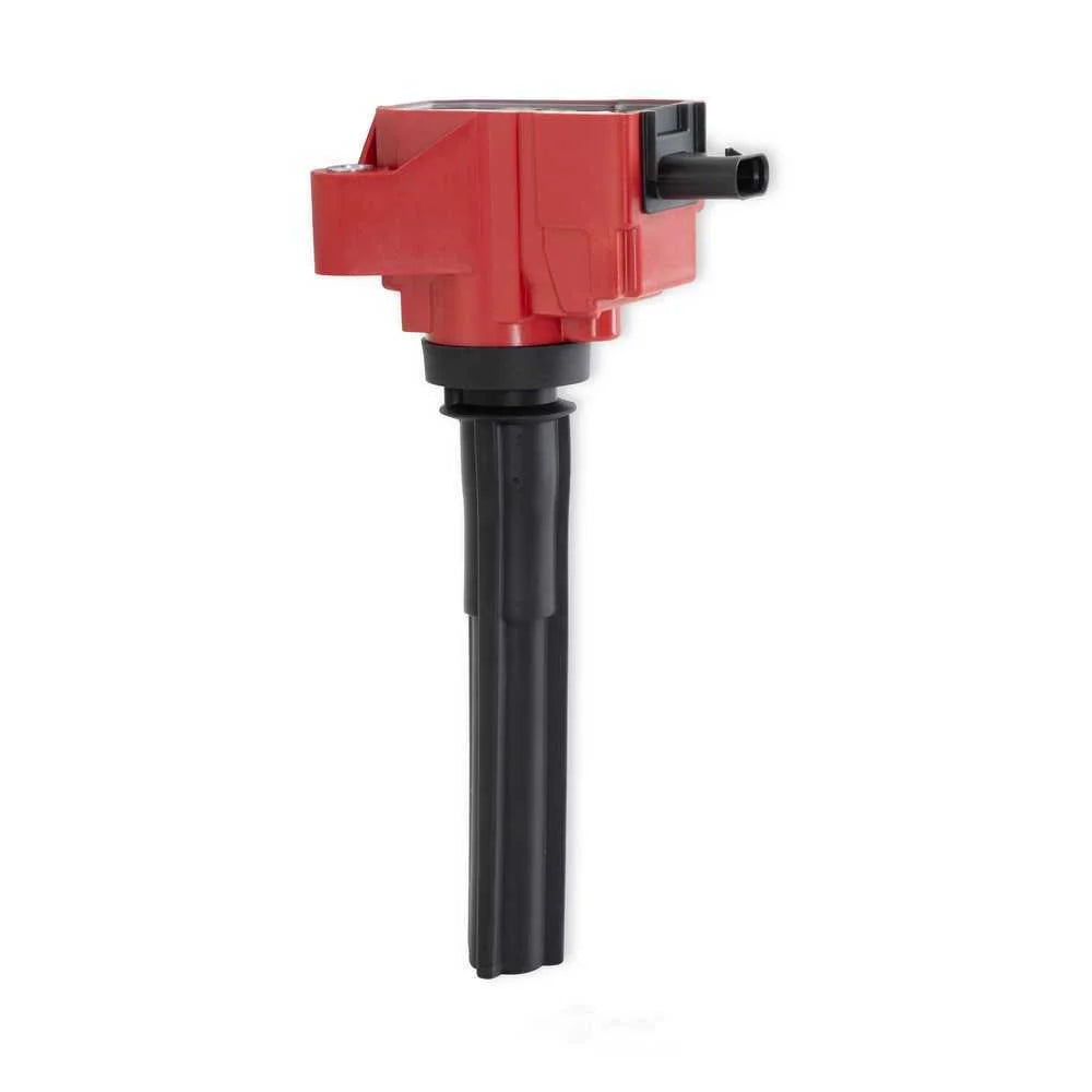 MSD Ignition Coil - Red - Single 82601 fits Ford EcoBoost 2.7L / 3.0L V6 - Side View