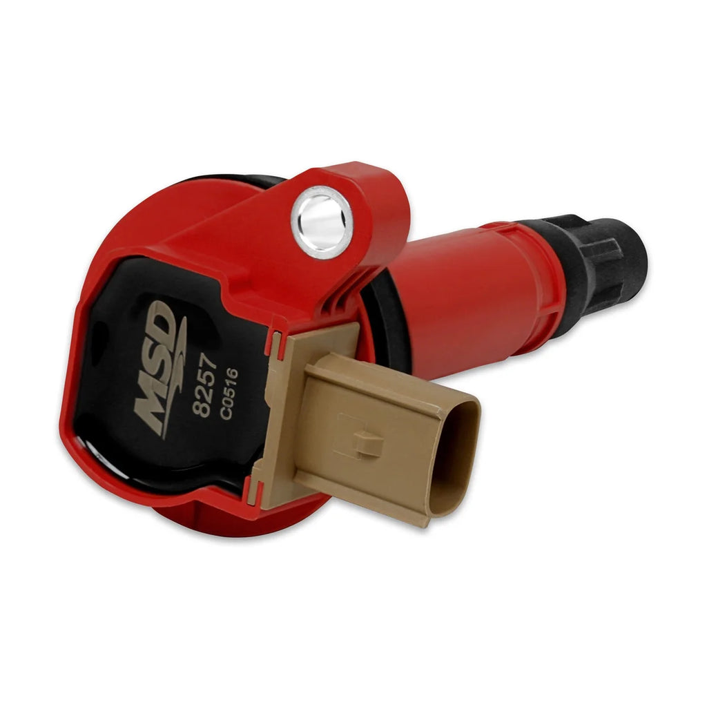 MSD Ignition Coil - Red fits Ford ECOBOOST / 2013-2015 Ford Explorer / 2011-2016 Ford F-150 / 2010-2016 Ford Flex / 2010-2...