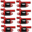Load image into Gallery viewer, MSD Ignition Coil Series Red 8-Pack Round fits 2015-2018 Cadillac Escalade / 2015-2018 Cadillac Escalade ESV / 2014-2018 C...