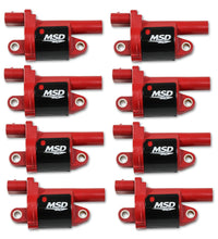 Load image into Gallery viewer, MSD Ignition Coil Series Red 8-Pack Round fits 2015-2018 Cadillac Escalade / 2015-2018 Cadillac Escalade ESV / 2014-2018 C...