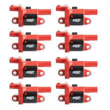 Load image into Gallery viewer, MSD Ignition Coil Series Red 8-Pack Round fits 2015-2018 Cadillac Escalade / 2015-2018 Cadillac Escalade ESV / 2014-2018 C...