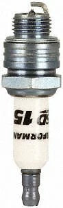 MSD Iridium Spark Plug 3737 fits 1946-2006 American Motors / Audi / Mercury - Side View