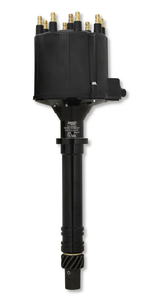 MSD Late Model HEI V8 Ext Coil Distributor - Black fits 1987-1995 Chevrolet / GMC - Main Product View