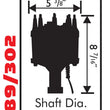 Load image into Gallery viewer, MSD MSD Billet Distributor - Ford - Small Block - Iron Gear 8582 - Side View