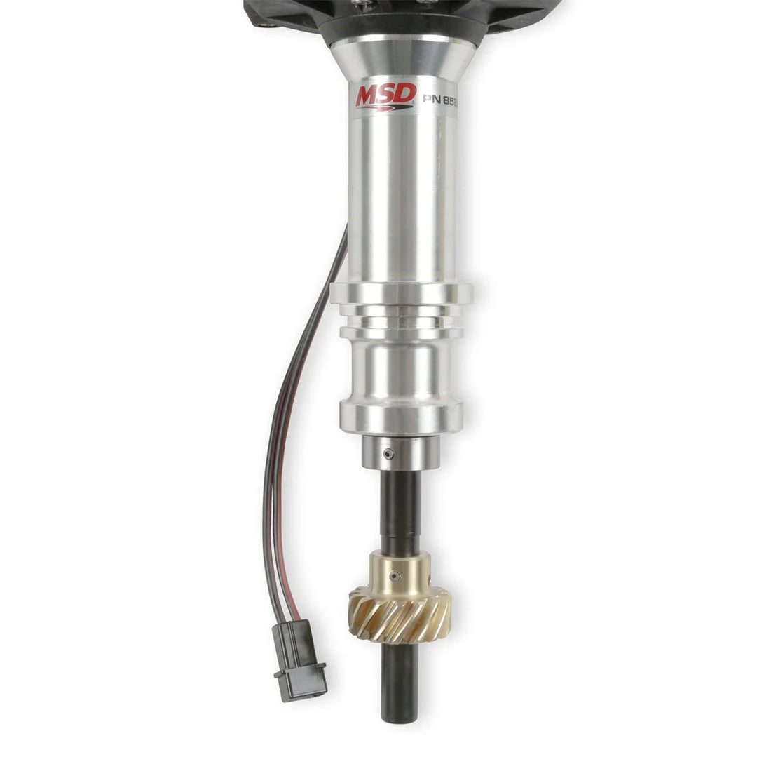 MSD MSD Billet Distributor - Ford - Small Block V8 - Bronze Gear 85827 - Side View